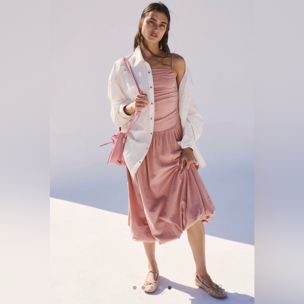 Free People Liza Drop-Waist Midi Dress - Picture 6 of 10